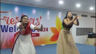 Freshers dance performance 2K24। Kirton Radha aigiri nandinibrodha nagare sang param sundari [upl. by Etnovad]