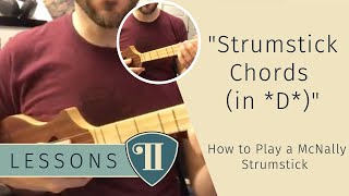 Strumstick Chords in D  How to Play a McNally Strumstick Dulcimer [upl. by Gall]