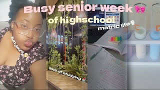 STUDY VLOG 🍞  Busy week in Matric 🎀  studying  matric life  fun days [upl. by Politi]