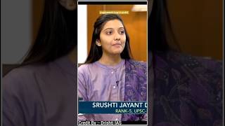 Ias Srashti deshmukh interview। Upsc interview questions english। Ias interview English upsc [upl. by Sharleen]