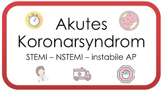 Akutes Koronarsyndrom  Herzinfarkt ACS instabile AP NSTEMI STEMI Troponin Herzkatheter [upl. by Ocihc]