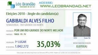 Jingles Eleições 2010  Garibaldi Alves Filho  PMDB  leobrandaonet [upl. by Ondrea]