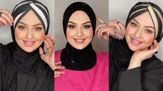 Şal Bone Nasıl Bağlanır Hızlı ve Kolay Şal Bağlama Modelleri  Easy Turban Hijab Tutorial [upl. by Nairde]