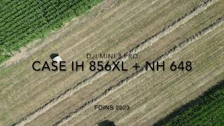 4K  CASE IH 856XL  NH 648  DJI Mini 3 Pro [upl. by Elohcim836]