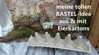 DIY süße Woll Küken aus dem Ei BASTELN mit VORLAGEN in UPCYCLING [upl. by Nidnal397]