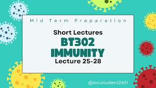 VU BT302 Short Lectures 2528  Mids Preparationation Challenge Day 7  Control of Pathogens [upl. by Onia]