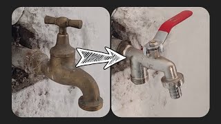 How to Replace Outside Tap  Change Outdoor Tap [upl. by Eiger]