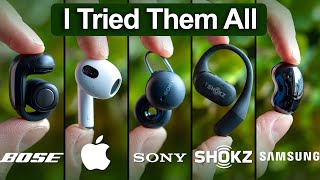 Best OPEN Earbuds 2024 Tested amp Compared  Bose vs Sony vs AirPods vs Shokz [upl. by Iborian]