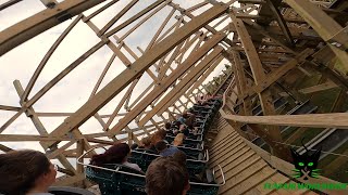 THRILLING ONRIDE OF TONNERRE 2 ZEUS  PARC ASTERIX FRANCE 2024 [upl. by Zzaj]