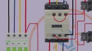 Turn on and off a 3phase motor from 3different places⚡Three Phase MotorControlelectricalshorts [upl. by Georgiana]