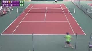 Christophe 56 vs Robin 151  Interclubs 2013  1er set  02062013 [upl. by Hyams]