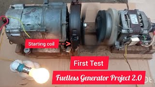 Fuelless Generator Project 20 First Test Part 2fuellessgenerator freeenergy [upl. by Jehovah]