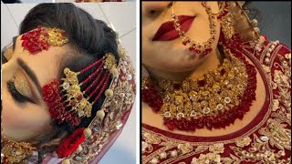 Bridal makeup  Bridal Makeup tutorial step by step by aqsa beauty salon  kashee’s makeup [upl. by Akeihsat]