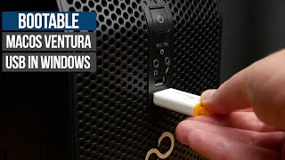 How to create a Bootable macOS Ventura USB in Windows [upl. by Annayoj]