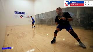 Racquetball Highlights Murrays Roadmap Vs Trujillo Q4 Lweis Drug Proam 2024 [upl. by Ydnam430]