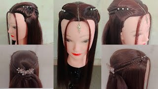 open hairstyle for Teej  wedding hairstyle  hairstyle for girls [upl. by Mulderig]