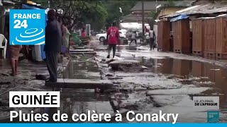 Guinée  la colère des sinistrés après les inondations à Conakry • FRANCE 24 [upl. by Berthoud284]