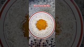 Dal Chawal Platting  How to serve Dal Chawal dalchawal trending kiransrecipemantra [upl. by Barram902]