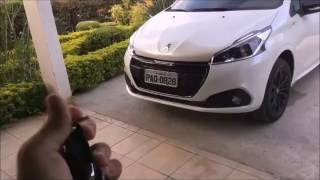 Peugeot 208 Sport 2017 Branco Nacré Detalhes impressões e Mirrorlink [upl. by Particia]