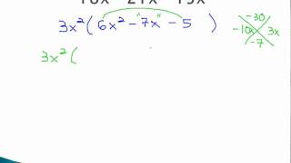 Trinomials  a not 1 with GCF part 1 [upl. by Edmea771]