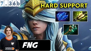 Fng Crystal Maiden Hard Support  Dota 2 Patch 736b Pro Pub Gameplay [upl. by Kistner]