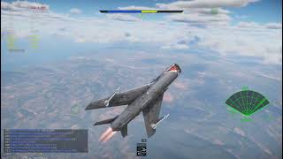 Mig 19PT VS Hunter F War Thunder [upl. by Zaob]