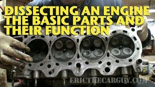 Dissecting an Engine The Basic Parts and Their Functions  EricTheCarGuy [upl. by Dyrrej]