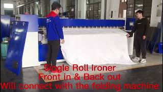 3300mm Single Roll Ironer bedsheet [upl. by Pelligrini]