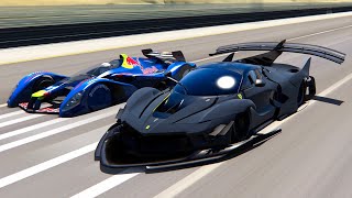 30000 HP Red Bull X2010 vs Ferrari FXXK GTR at Special Stage Route X [upl. by Conlan]