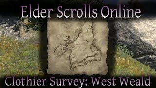 Clothier Survey West Weald Elder Scrolls Online ESO [upl. by Ollopa]