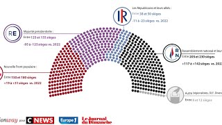 SONDAGE  Législatives 2024  voici à quoi pourrait ressembler la nouvelle Assemblée nationale [upl. by Martyn]