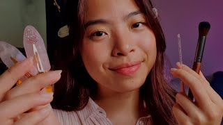 ASMR Gentle Visual Triggers Around Your Face 🌷 TracingBrushingHair Clipping  Soft amp Sharp Tingles [upl. by Annoerb294]