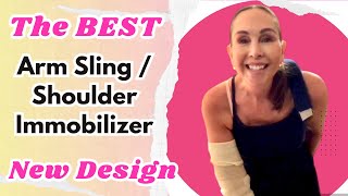 43 Arm Sling Shoulder Immobilizer  Waist Trainer Style  Not Weight Bearing on Shoulders [upl. by Adela20]