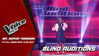 The Voice Kids Ma Sophia Tiongson OWNS Its All Coming Back To Me Now  Blind Auditions [upl. by Josephson]