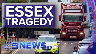 UK police working to identify 39 bodies found in Essex truck  Nine News Australia [upl. by Tricia]