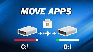 How to Safely Move Programs from C Drive to D Drive  Move Apps from C Drive to D Drive [upl. by Festa331]