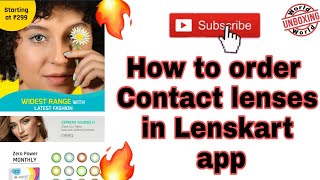 How to order Contact Lenses in Lenskart app [upl. by Accisej]