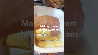 Making steamed shrimp wantons [upl. by Rempe]