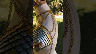 Single Scalemaille Pauldron amp Choker design chainmail medieval chainmaille armor jewelry [upl. by Silvia]