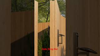 Gate Drop Barwoodworking slidinglock automaticdoorlock doorlock [upl. by Ahcsropal11]