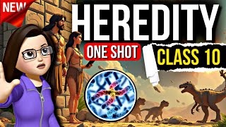 Heredity Class 10 One Shot  Full Chapter explanation biology  Heredity and evolution class 10 [upl. by Cyna]