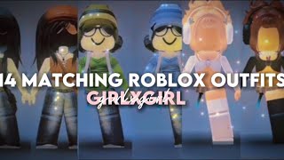 14 Matching Roblox Outfit Ideas  Girl x Girl [upl. by Earehc]