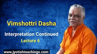 Vimshottari Dasha Lecture 6 interpretation [upl. by Dumm]