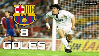 GOLES DE IVÁN ZAMORANO AL FC BARCELONA CON LA CAMISETA DEL REAL MADRID 1992  1996 [upl. by Merci837]