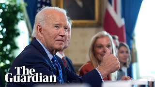 Biden reacts to Putins war threat I dont think much about Putin [upl. by Leuams754]