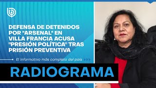 Defensa de detenidos por quotarsenalquot en Villa Francia acusa quotpresión políticaquot tras prisión preventiva [upl. by Khorma334]