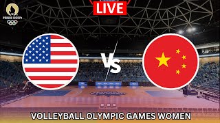 LIVE🔴 USA vs CHINA  Women volleyball  Olympic Games [upl. by Linet]