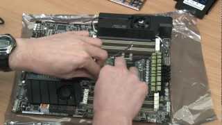 Installing an Intel Core i7 3930K Hexacore CPU on an ASUS Sabertooth X79 Socket 2011 Motherboard [upl. by Cassandre]