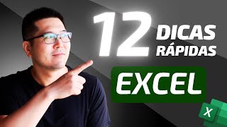 12 dicas de Excel para te AJUDAR no dia a dia 📊🔥🔥 [upl. by Yodlem]