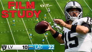 Film Study The Raiders Offense Is CONCERNING [upl. by Standley]